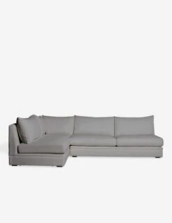 Winona Armless Sectional Sofa -Lulu Andgeorgia Shop WinonaArmless3PieceChaiseSectionalLAF KleinSilver 12857 SITECROP