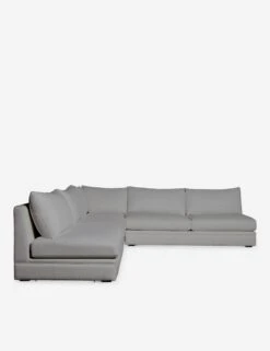 Winona Armless Corner Sectional Sofa 29 Winona Armless Corner Sectional Sofa -Lulu Andgeorgia Shop WinonaArmless3PieceCornerSectional KleinSilver 12866 SITECROP