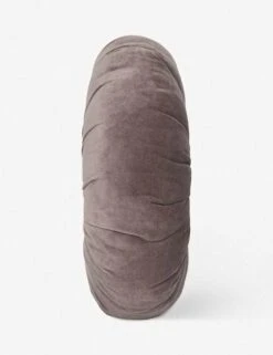 Monroe Velvet Round Pillow -Lulu Andgeorgia Shop a06501331 monroe velvet pillow warm grey 2 1 b4a279b1 db60 4d97 9d33 abc76958bd4d