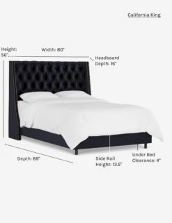 Admina Bed -Lulu Andgeorgia Shop admina bed navy cal king
