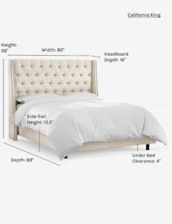 Admina Bed -Lulu Andgeorgia Shop admina bed talc cal king