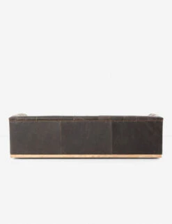 Afia Leather Sofa, Distressed Black -Lulu Andgeorgia Shop afia sofa destroyed black 4 1 3