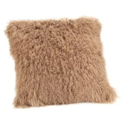 Alda Shearling Pillow -Lulu Andgeorgia Shop alda fur pillow large caramel