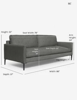 Allisen Sofa -Lulu Andgeorgia Shop allisen sofa charcoal 86