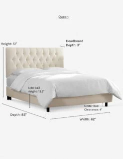 Amarise Bed 36 Amarise Bed -Lulu Andgeorgia Shop amarise bed talc queen