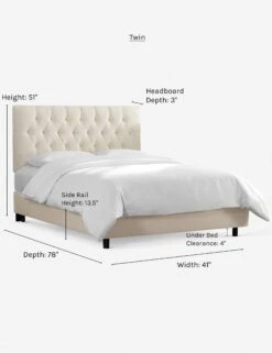 Amarise Bed 34 Amarise Bed -Lulu Andgeorgia Shop amarise bed talc twin