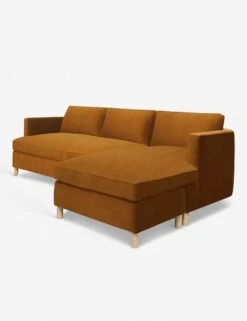 Belmont Sectional Sofa By Ginny Macdonald -Lulu Andgeorgia Shop belmont sectional velvet cognac 3 rtf 1 a75ae555 4fa3 459f 9412 fb6406537a75