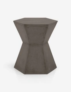 Kai Indoor/Outdoor Side Table -Lulu Andgeorgia Shop bento accent table slate grey concrete dark 1 01