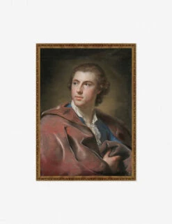 Portrait Of William Burton Conyngham Wall Art By Anton Raphael Mengs -Lulu Andgeorgia Shop bronzegoldframeupdateWIlliamBurton