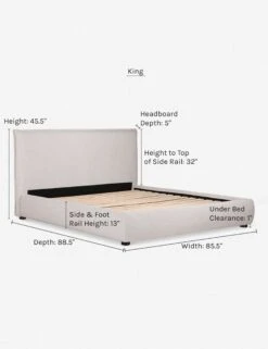 Cambria Platform Bed -Lulu Andgeorgia Shop cambria king dims