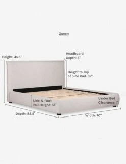 Cambria Platform Bed -Lulu Andgeorgia Shop cambria queen dims