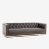 Afia Leather Sofa, Distressed Black -Lulu Andgeorgia Shop cken k3z 928 6 f4a279cb 0c0d 4c9c 8cb2 b8b39459995d