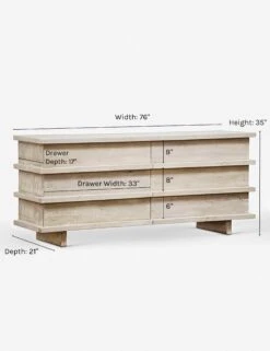 Corliss 6-Drawer Dresser, White Wash 11 Corliss 6-Drawer Dresser, White Wash -Lulu Andgeorgia Shop corliss 6 drawer dresser white wash