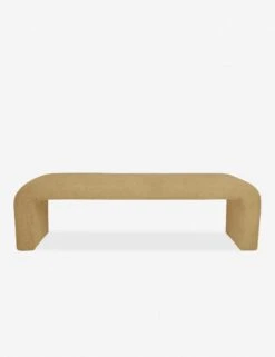 Tate Bench -Lulu Andgeorgia Shop curved bench wheat lebico 1