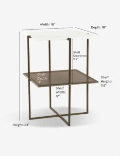 Francesca Nightstand -Lulu Andgeorgia Shop francesca nightstand