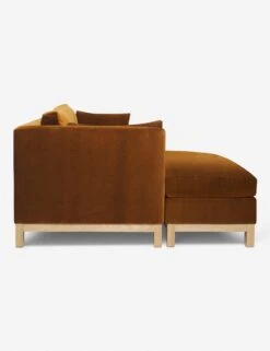 Hollingworth Sectional Sofa By Ginny Macdonald -Lulu Andgeorgia Shop hollingsworth sectional velvet cognac 3
