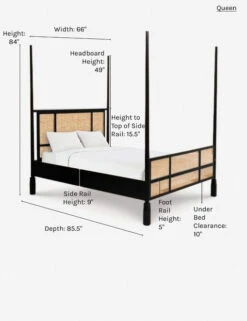 Kaira Poster Bed -Lulu Andgeorgia Shop kaira poster bed queen 1 1