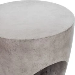 Katelle Indoor / Outdoor Stool -Lulu Andgeorgia Shop katelle indoor outdoor stool gray 4