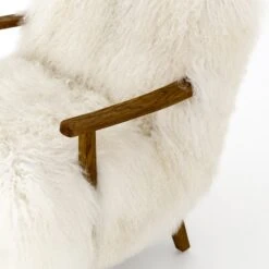 Kora Accent Chair -Lulu Andgeorgia Shop kora armchair mongolia cream fur 8