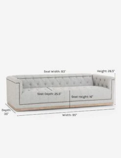 Leandra Sofa -Lulu Andgeorgia Shop leandra sofa grayback