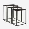 Loletta Nesting Tables (Set Of 3) -Lulu Andgeorgia Shop loletta nesting tables black set of 3 3