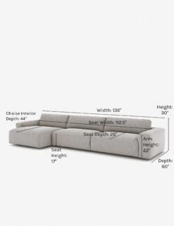 Mackenzie Sectional Sofa -Lulu Andgeorgia Shop mackenzie left facing ash c0d73b38 329f 4ade b049 108835187e3b