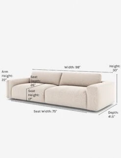 Mackenzie Sofa -Lulu Andgeorgia Shop mackenzie sofa ivory