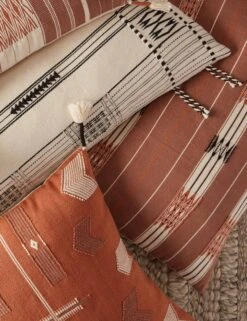 Malva Lumbar Pillow, Rust -Lulu Andgeorgia Shop ngw01 plc102301 ngw02 plc102299 ngw03 plc102300 ngw04 plc102303 ngw05 plc102302 plw col 3