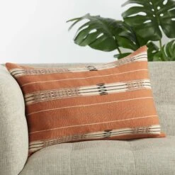 Malva Lumbar Pillow, Rust -Lulu Andgeorgia Shop ngw02 plc102299 plw env