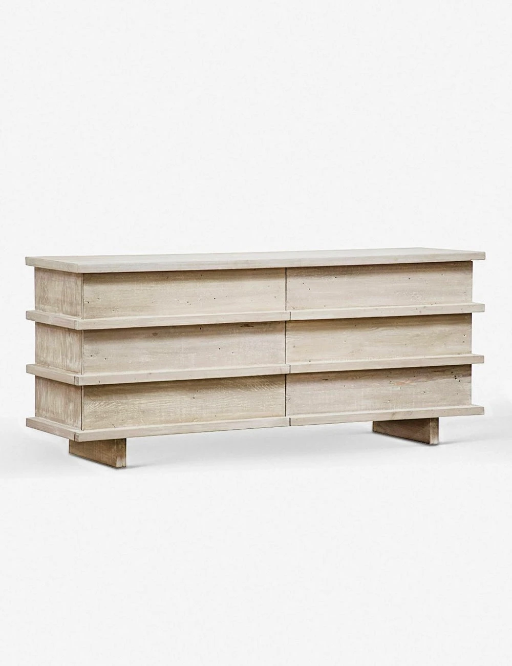 Corliss 6-Drawer Dresser, White Wash 4 Corliss 6-Drawer Dresser, White Wash - Image 4