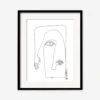 Picasso Print By Damienne Merlina -Lulu Andgeorgia Shop picasso black frame 1