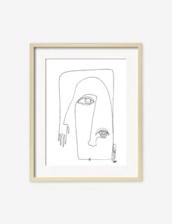 Picasso Print By Damienne Merlina -Lulu Andgeorgia Shop picasso natural frame 1