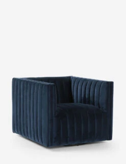 Roz Swivel Chair -Lulu Andgeorgia Shop roz swivel chair sapphire navy 3 1 1