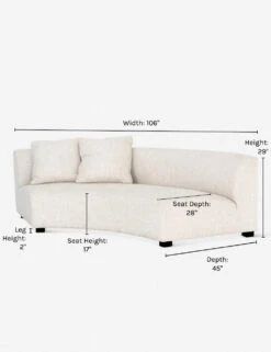Saban Curved Sofa -Lulu Andgeorgia Shop saban crescent left sofa dims e6070f76 2d62 4446 a0e6 64f3af7ed64b