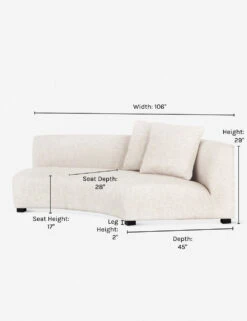 Saban Curved Sofa -Lulu Andgeorgia Shop saban crescent right sofa dims 45d7b34c 0aea 44e5 bc4b 288aa58ecd90