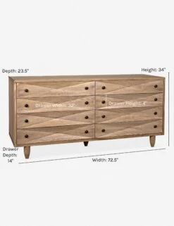 Sen 8-Drawer Dresser -Lulu Andgeorgia Shop sen 8 drawer dresser washed walnut