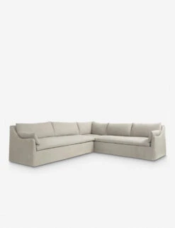 Portola Slipcover Corner Sectional Sofa -Lulu Andgeorgia Shop sundry slipcover sectional natural l0457355 2 1