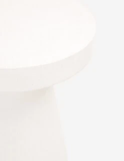 Risy Indoor/Outdoor Round Side Table -Lulu Andgeorgia Shop tack accent table ivory 2 01