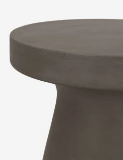 Risy Indoor/Outdoor Round Side Table -Lulu Andgeorgia Shop tack accent table slate grey concrete dark 2 02